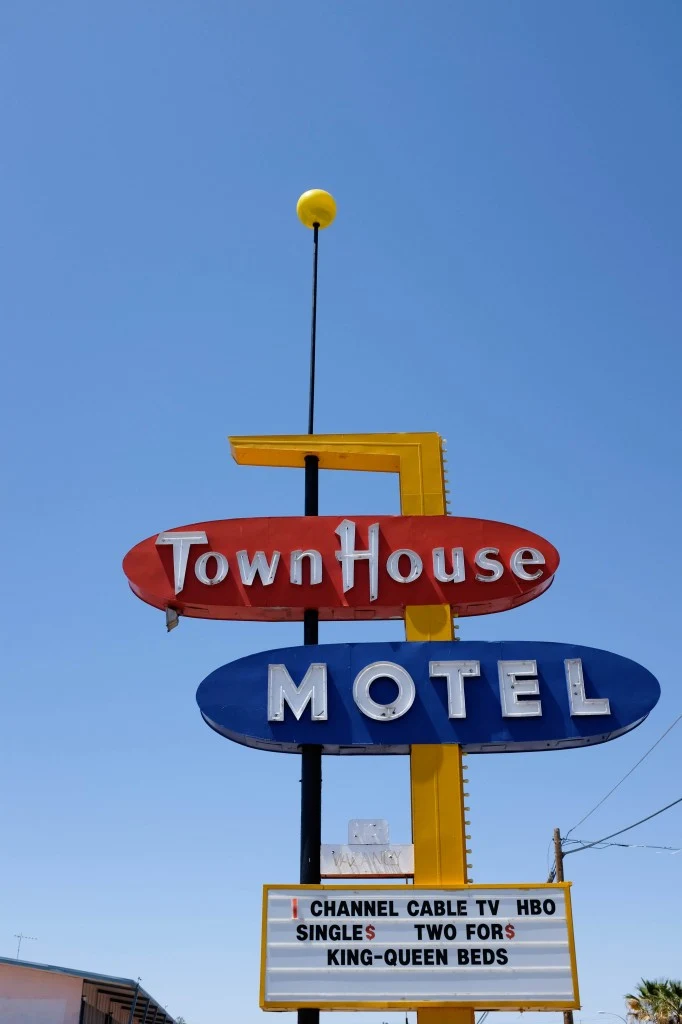 Town House Motel, Vintage Neon Sign, Las Cruces