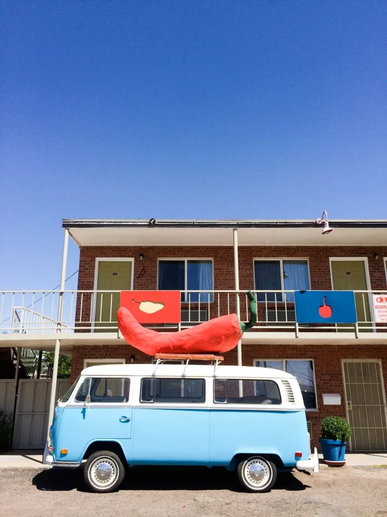 Giant Chile Pepper Motel Las Cruces