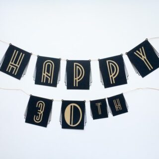 DIY Roaring '20s Birthday or New Years Eve Party Banner!