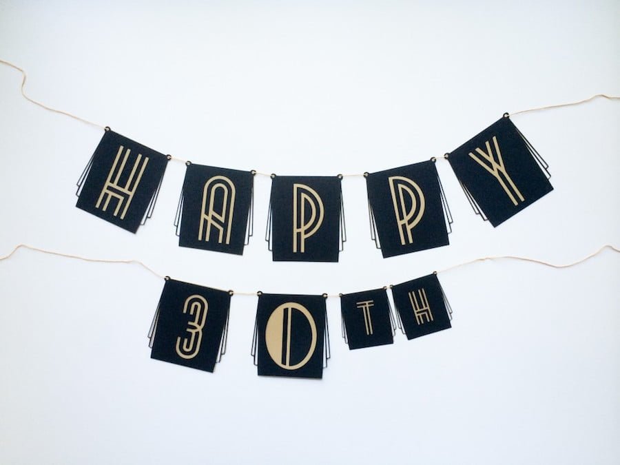 Diy Roaring 20s Birthday Or New Years Eve Party Banner