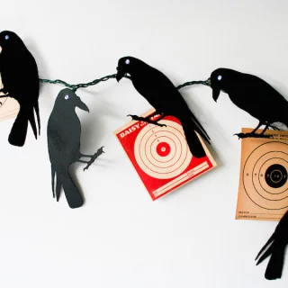 DIY Creepy Crow Garland