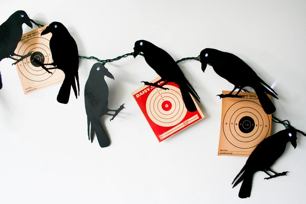 DIY Creepy Crow Garland 