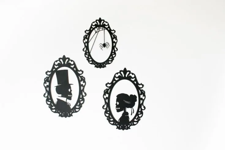 DIY these Skeleton Silhouettes for your wall for Halloween // Salty Canary