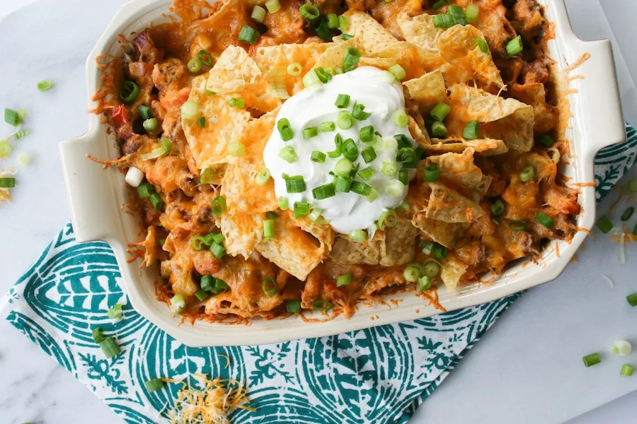 Baked Nacho Casserole Recipe // Legal Miss Sunshine