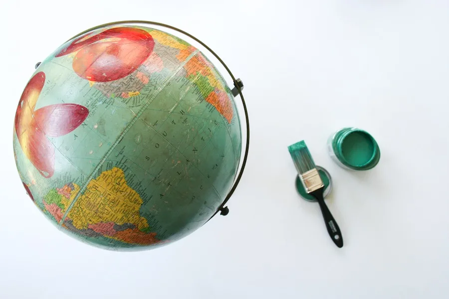 Anthropologie Inspired DIY Globe made with Cricut Explore // Legal Miss Sunshine