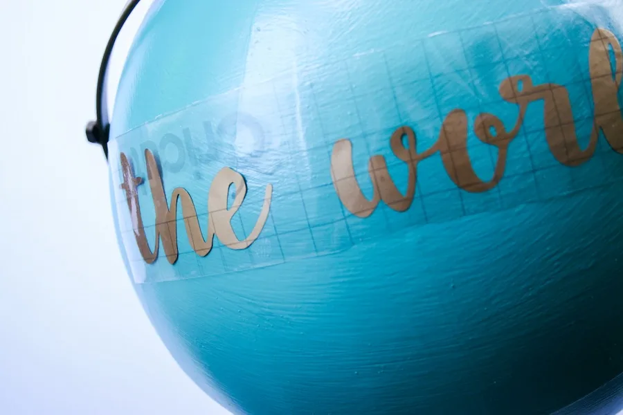 Anthropologie Inspired DIY Globe made with Cricut Explore // Legal Miss Sunshine