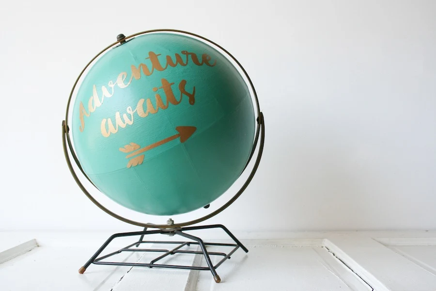 Anthropologie Inspired DIY Globe made with Cricut Explore // Legal Miss Sunshine