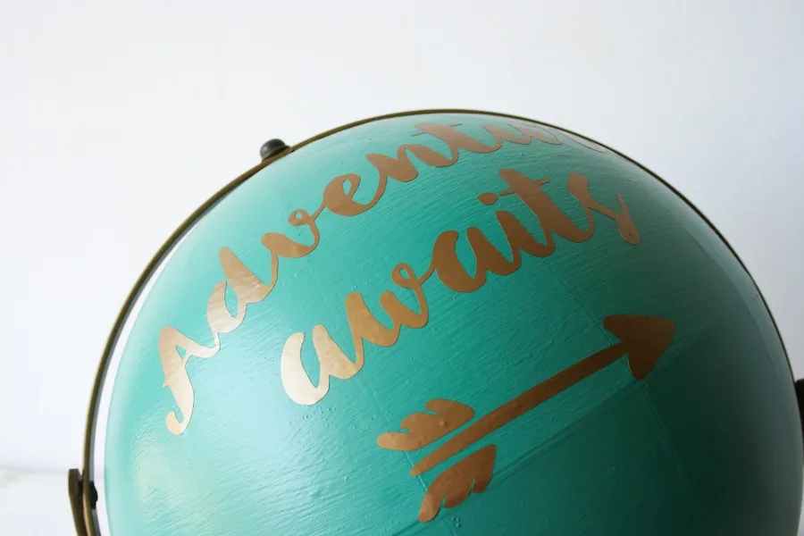 Anthropologie Inspired DIY Globe made with Cricut Explore // Legal Miss Sunshine