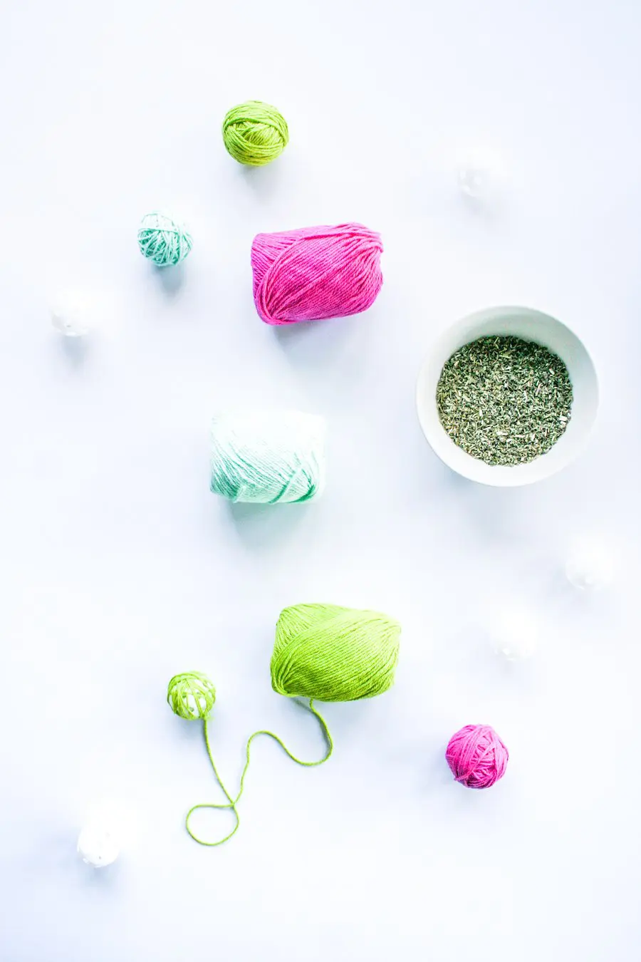 DIY Catnip Yarn Balls // Salty Canary