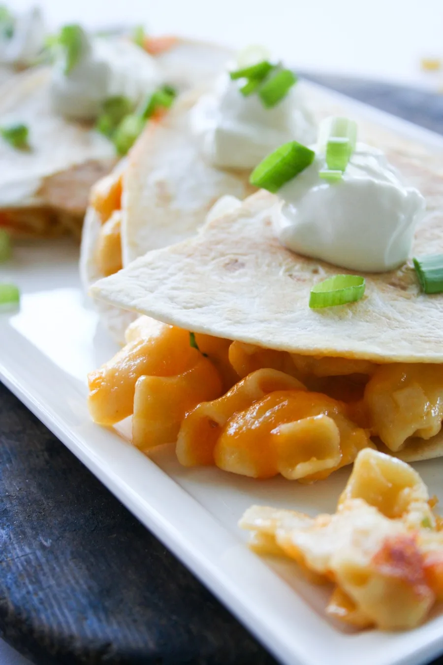 Mac and Cheese Quesadilla Recipe // Legal Miss Sunshine