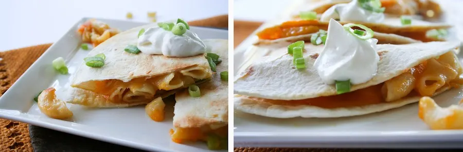 Mac and Cheese Quesadilla Recipe // Legal Miss Sunshine