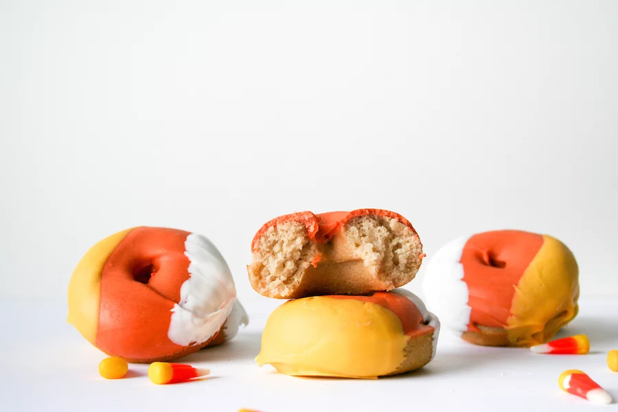 Candy Corn Donuts // Salty Canary