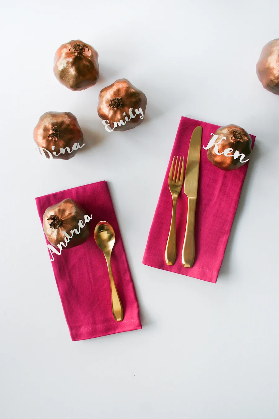 DIY Pomegranate Place Cards for Thanksgiving // Legal Miss Sunshine