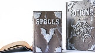DIY Halloween Witches' Spell Book Grimoire // Salty Canary