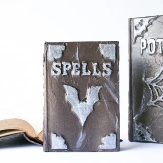 DIY Halloween Witches' Spell Book Grimoire // Salty Canary
