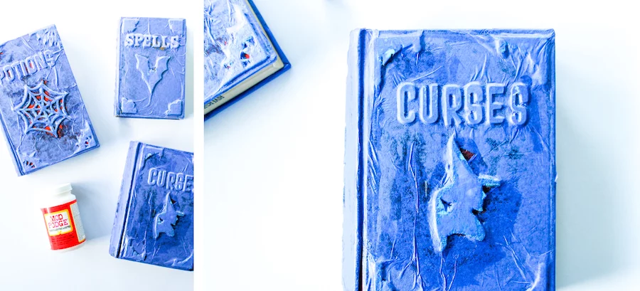 DIY Halloween Witches' Spell Book Grimoire // Salty Canary 