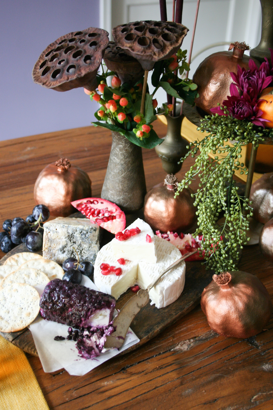Thanksgiving Tablescape with Cheese Board Centerpiece // Legal Miss Sunshine 