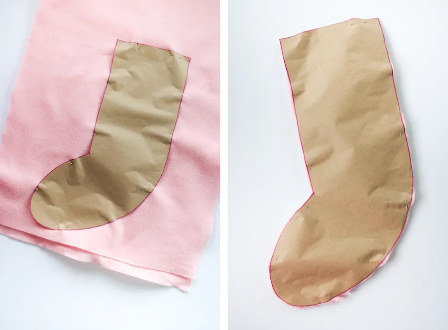 DIY No Sew Christmas Stocking // Legal Miss Sunshine