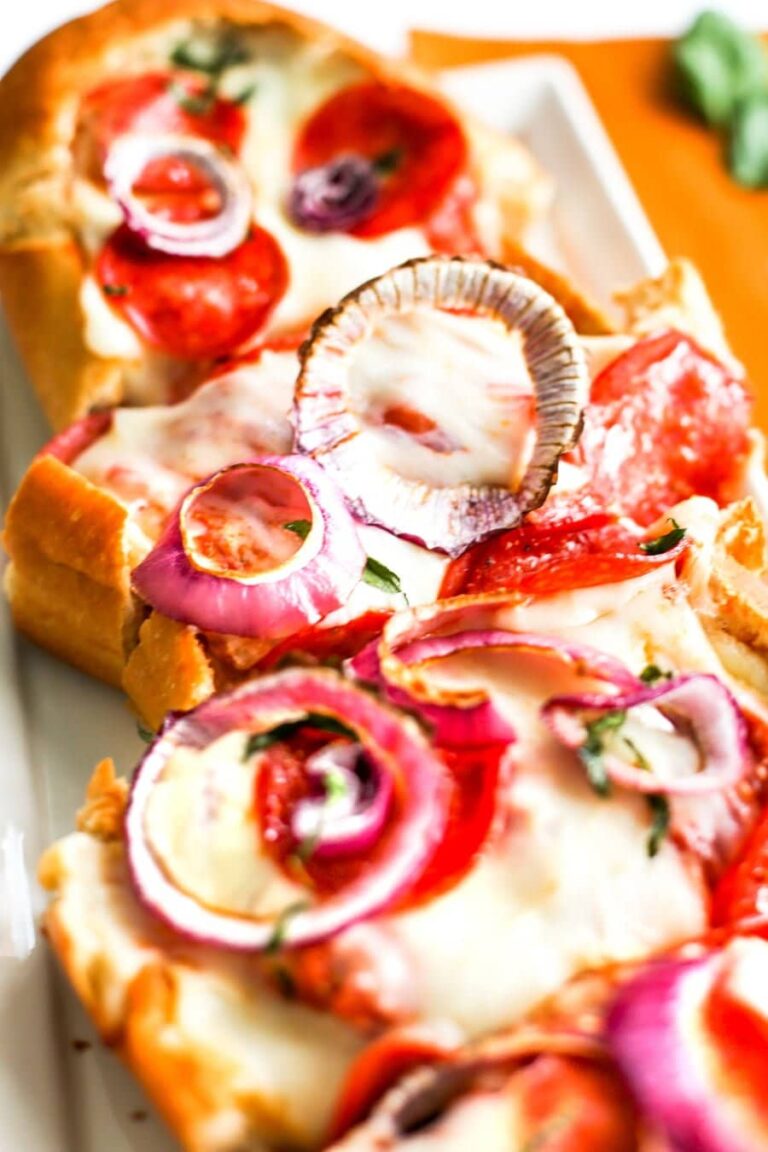 Stuffed French Bread Pizza Salty Canary