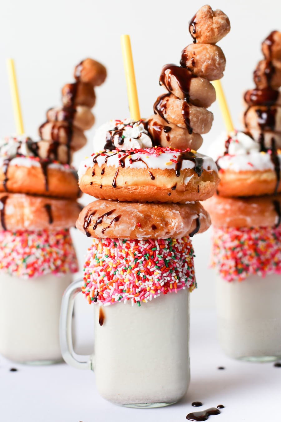 Over-the-Top Donut Milkshakes