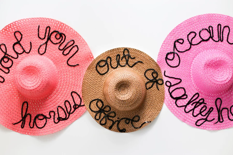 Make your own sequin saying hat for the Kentucky Derby or the horse races! Click through for tutorial // saltycanary.com