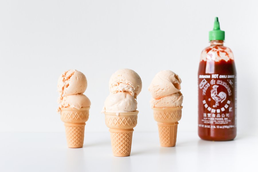 Do you like to add sriracha to everything? Put it in your ice cream! This Sriracha ice cream sounds crazy, but it is so creamy and surprisingly so good, but with a hot, hot, hot aftertaste! 