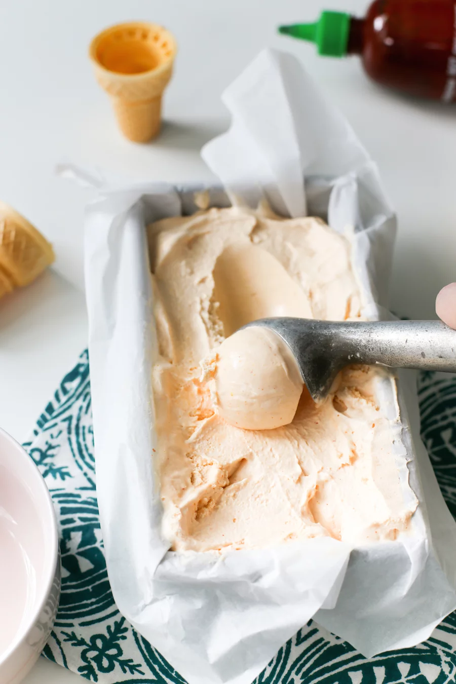 Do you like to add sriracha to everything? Put it in your ice cream! This Sriracha ice cream sounds crazy, but it is so creamy and surprisingly so good, but with a hot, hot, hot aftertaste! 