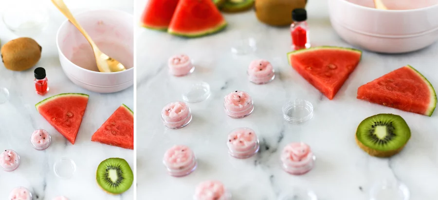DIY Kiwi Watermelon Lip Sugar Scrub // Salty Canary
