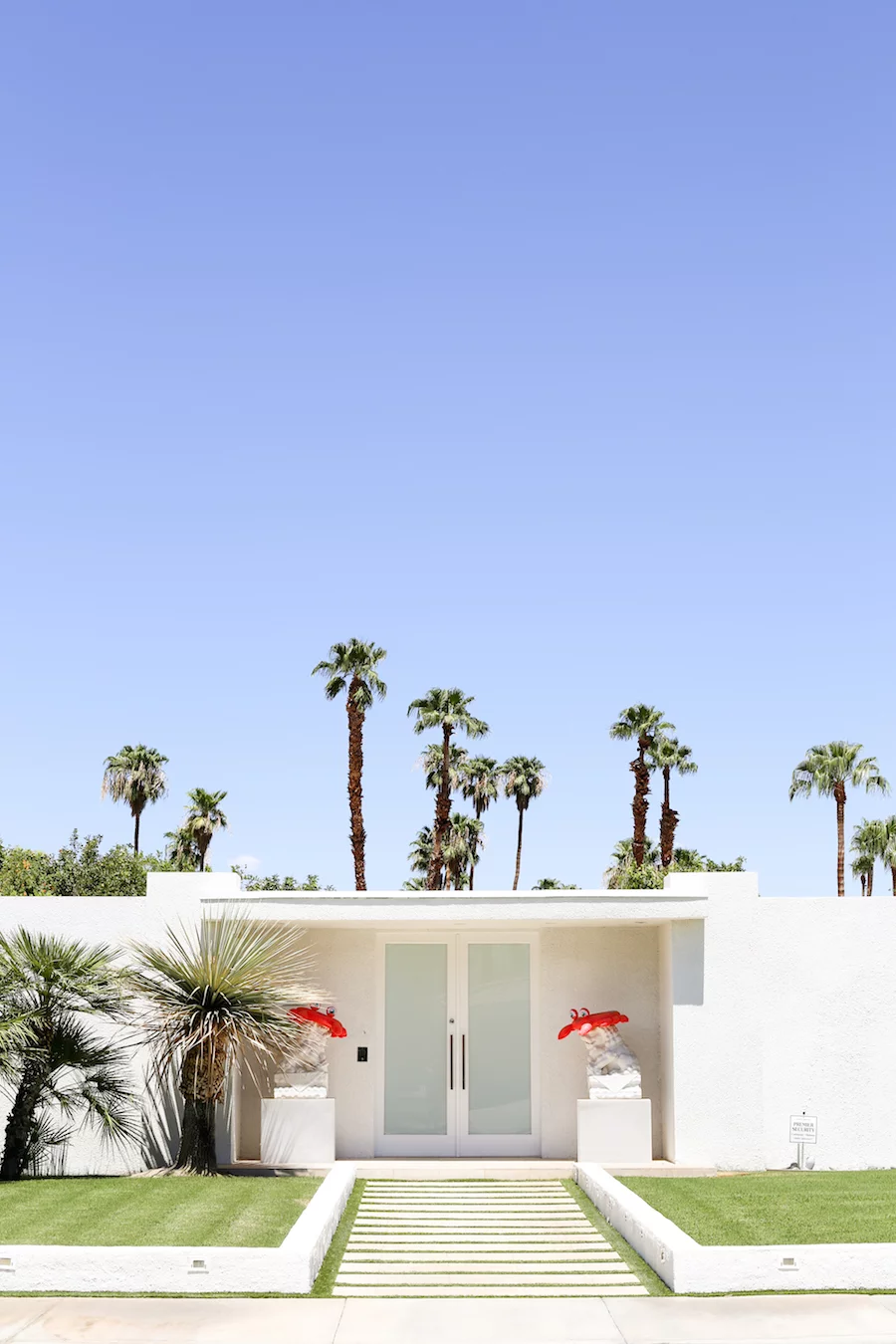 Take a Palm Springs Door Tour to see all the bright & colorful midcentury modern front doors, Instagram Photos, Insta-worthy, Driving Tour, Architecture Tour, Weekend Trip, Palm Springs Guide, Travel Guide, What to do in Palm Springs, Walking Door, Photo Tour, That Pink Door Address, Party Lions, Free Printable Map, Salty Canary 