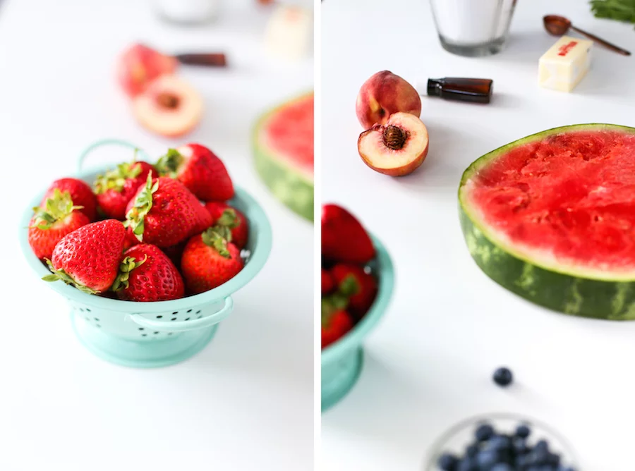 Watermelon Fruit Pizza Dessert // Salty Canary