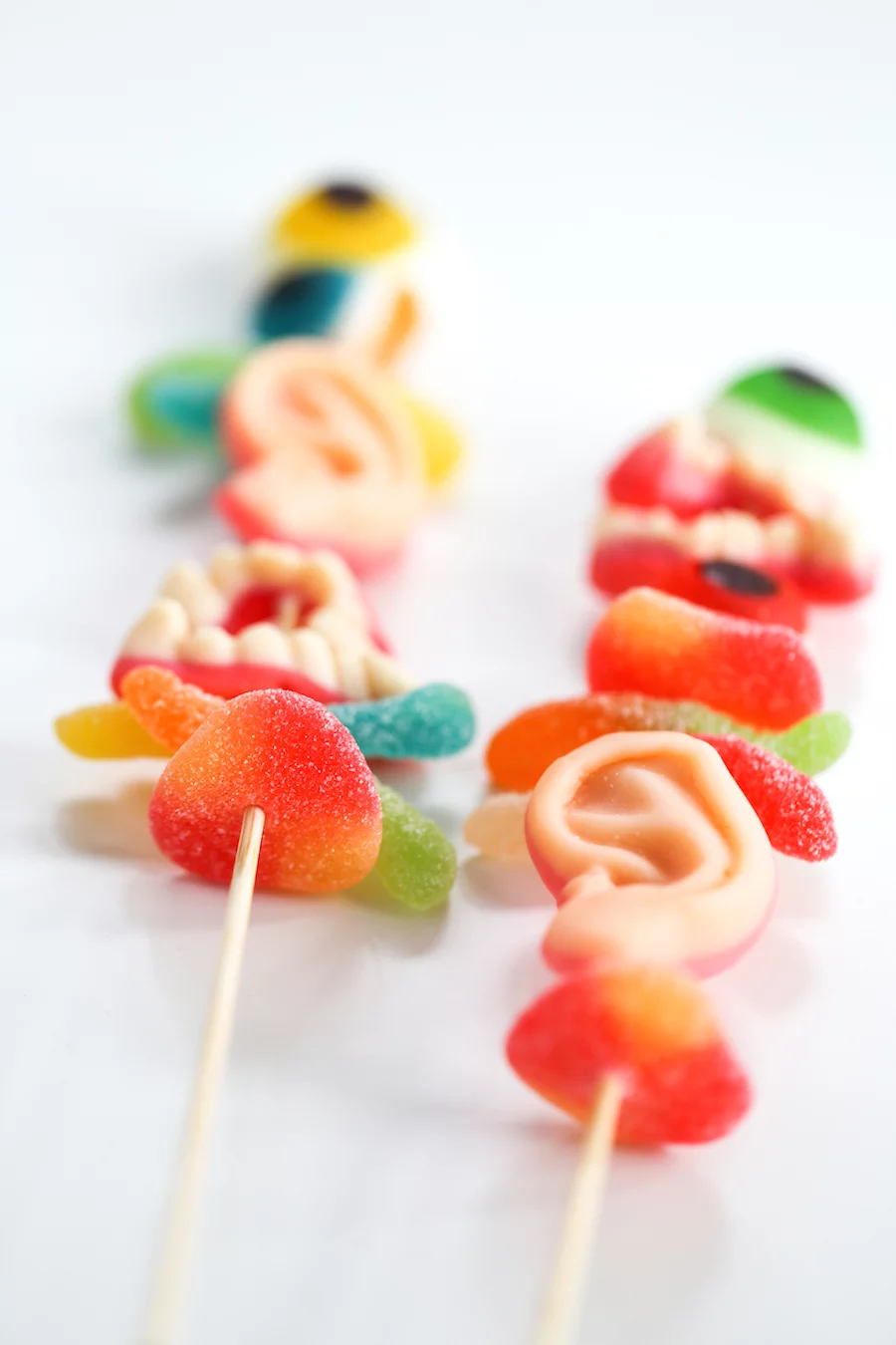 Halloween Monster Candy Kabobs or Swizzle Sticks // Salty Canary