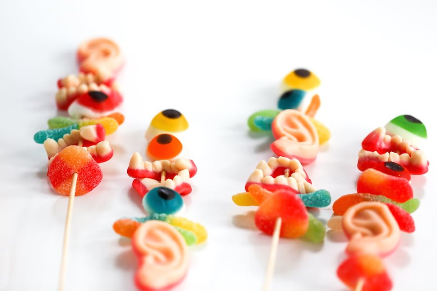 Halloween Monster Candy Kabobs or Swizzle Sticks // Salty Canary