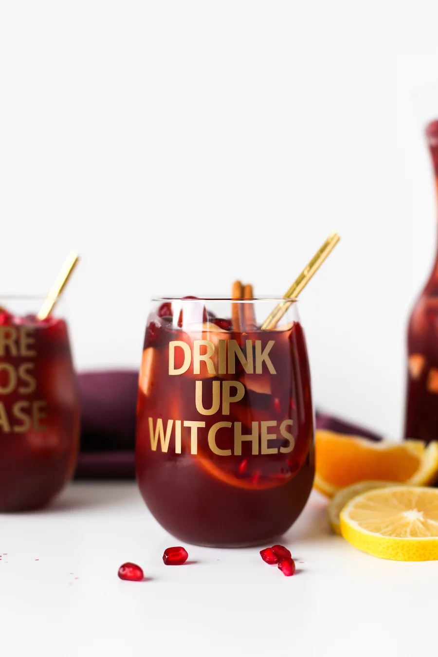 DIY Halloween Wine Glasses, More Boos Please, Drink Up Witches, Halloween Puns, DIY Halloween Party Decorations, Cricut DIY, Salty Canary