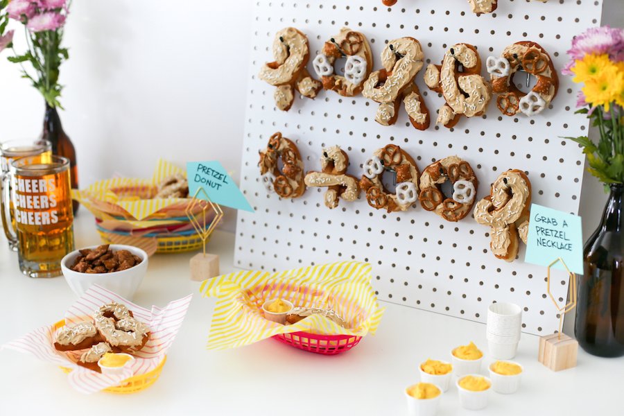 Oktoberfest Pretzel-Shaped Donuts and Beer Party // Salty Canary