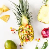 Tropical Pineapple Mango Salsa Recipe // Salty Canary