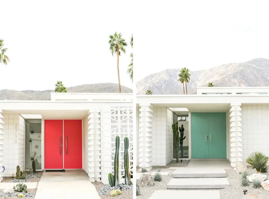 Alt Summit Instagram Tour of Palm Springs - Midcentury Modern Doors // Salty Canary 