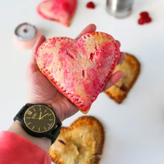 Heart Shaped Cherry Pies for Valentines Day // Salty Canary