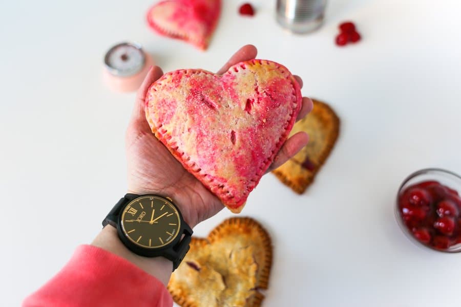 Heart Shaped Cherry Pies for Valentines Day // Salty Canary