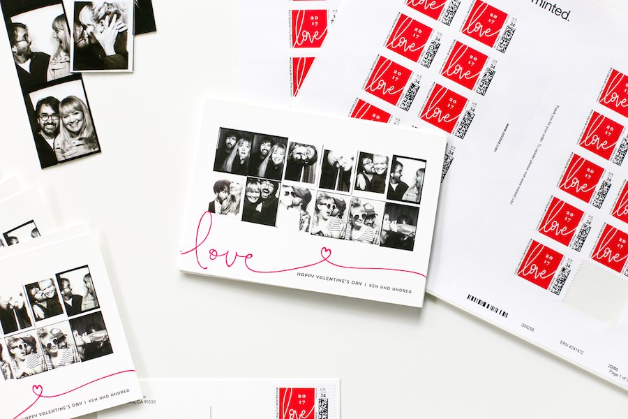 Photo Booth Valentines Day Cards from Minted // Salty Canary