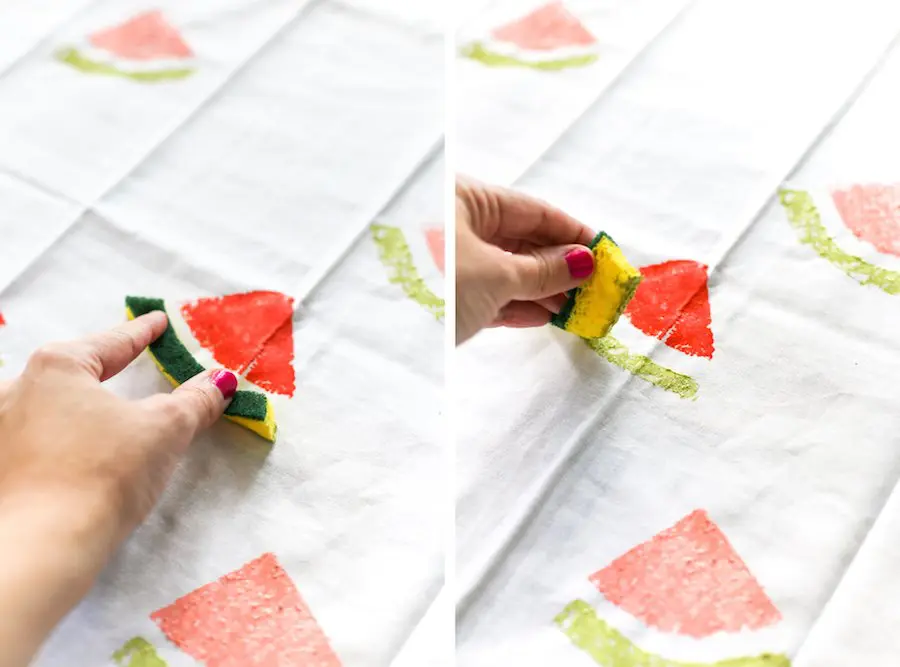 Stamping Tea Towels with Fruit: 7 Steps for an Easy Kitchen DIY