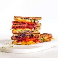 Rainbow Veggie Grilled Cheese Sandwich // Salty Canary