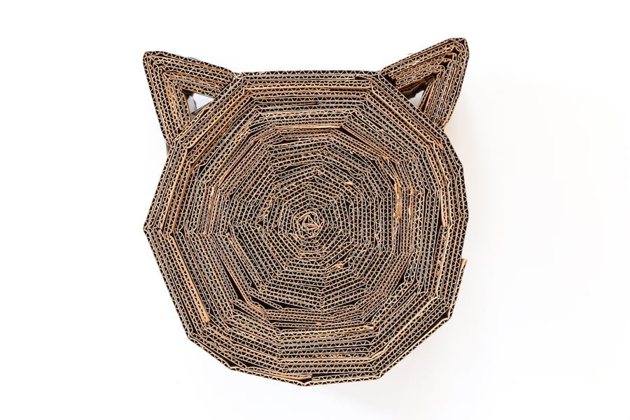 DIY Cardboard Cat Scratcher // Salty Canary