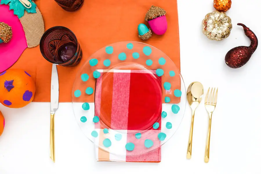 DIY Colorful Friendsgiving Table On A Budget // Salty Canary