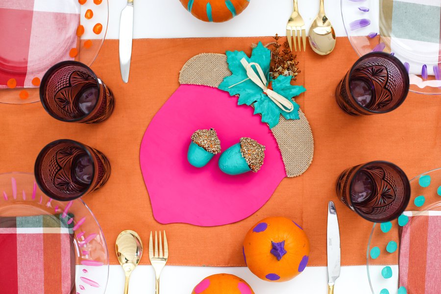 DIY Colorful Friendsgiving Table On A Budget // Salty Canary