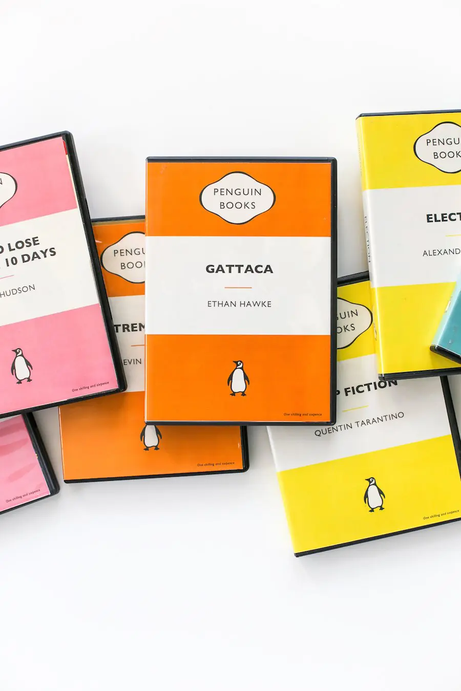 DIY Penguin Book DVD Covers with Free Download // Salty Canary 