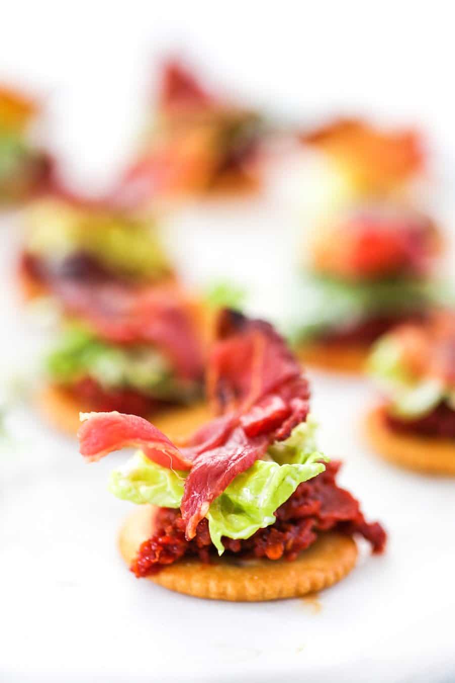 BLT Bites with RITZ Crackers // Salty Canary