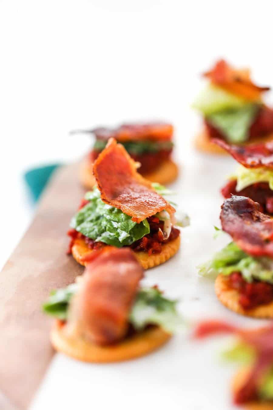 BLT Bites with RITZ Crackers // Salty Canary