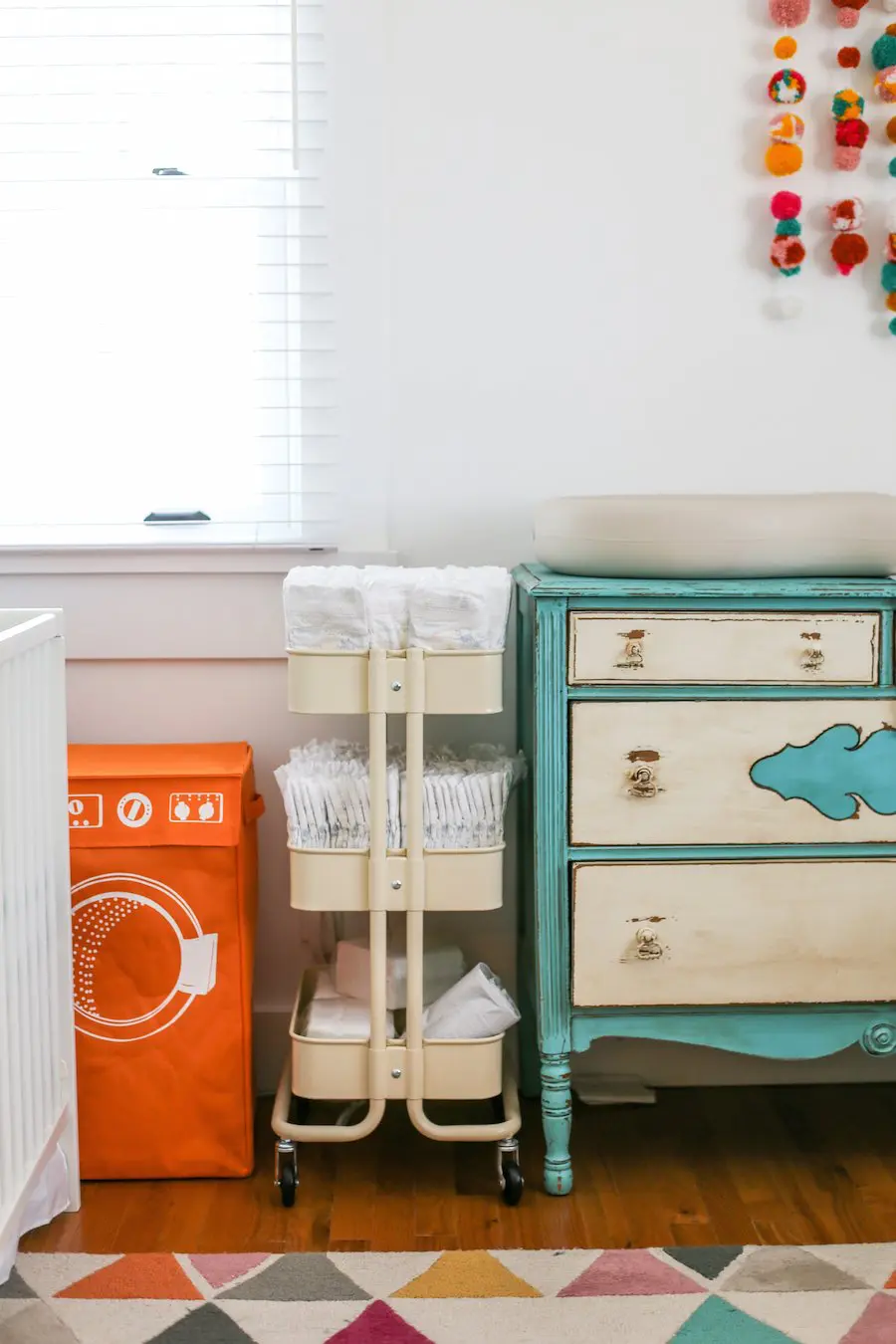 Twin Diaper Changing Stations // Salty Canary 