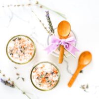 DIY Lavender Milk Bath Salts, Relaxing, Self Care, Hostess Gift, Spa Day, Bathtub, Salty Canary