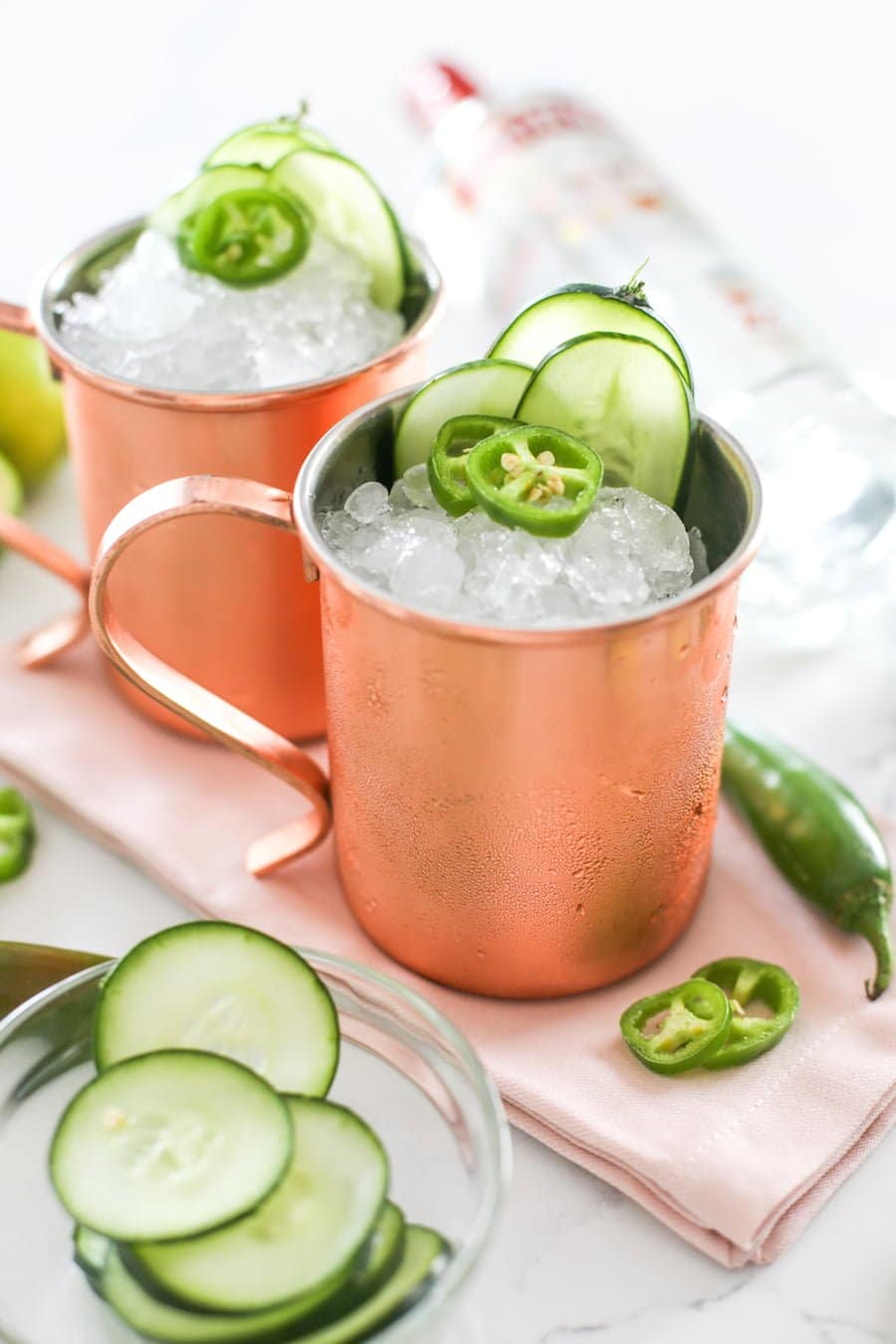 Jalapeño Cucumber Mule Recipe // Salty Canary